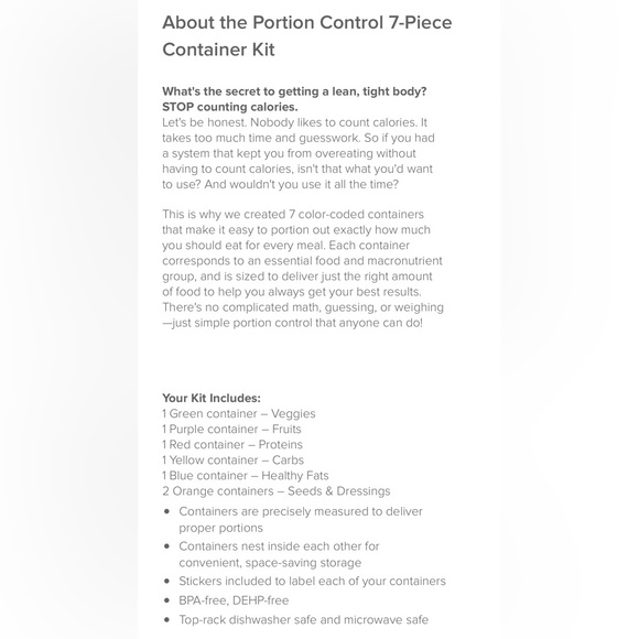 Portion Control Containers - Picture 5 of 5